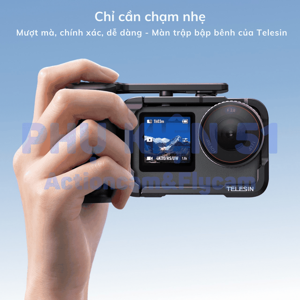 StreetGrip Kit TELESIN cho Action 6- Tay cầm hỗ trợ chụp hình đường phố nghệ thuật S6-FMS-36-TDJ