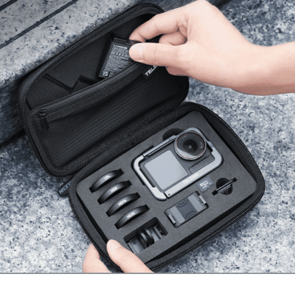 Túi chống sốc TELESIN Osmo Action 5 Pro 4 3 cứng cáp có kháng nước