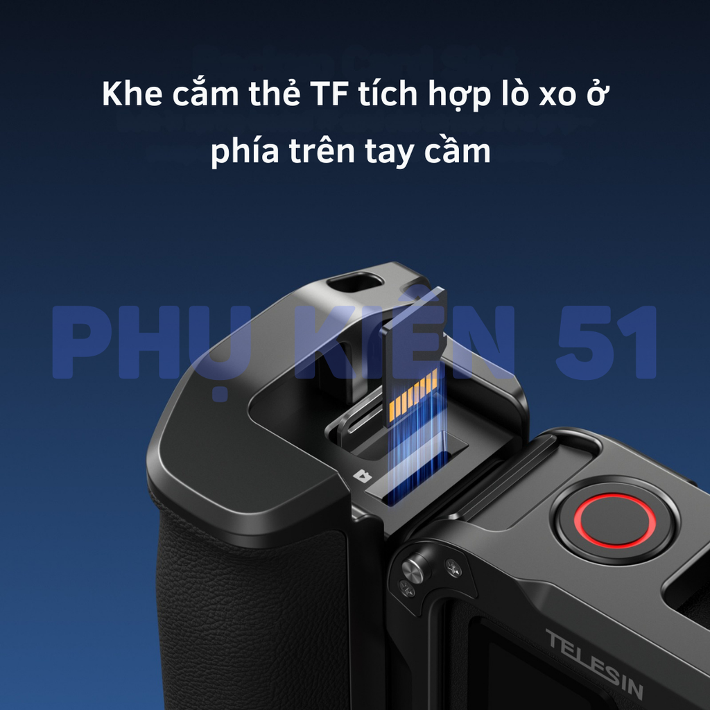 StreetGrip Kit TELESIN cho Insta360 Ace Pro 2 / Pro- Tay cầm hỗ trợ chụp hình đường phố nghệ thuật