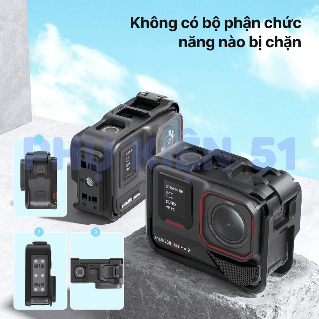 Khung nhựa aMagisn cho Ace Pro 2 Ace Pro giúp quay dọc , bảo vệ máy