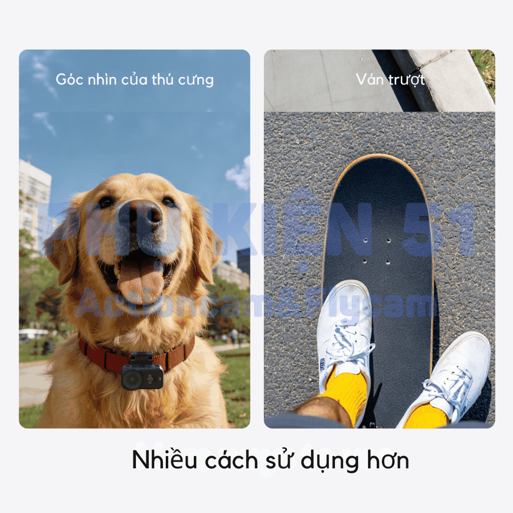 Đế nam châm Telesin kẹp nón DJI Osmo Nano kẹp chặt chắc chắn S3-HMH-05-TDJ
