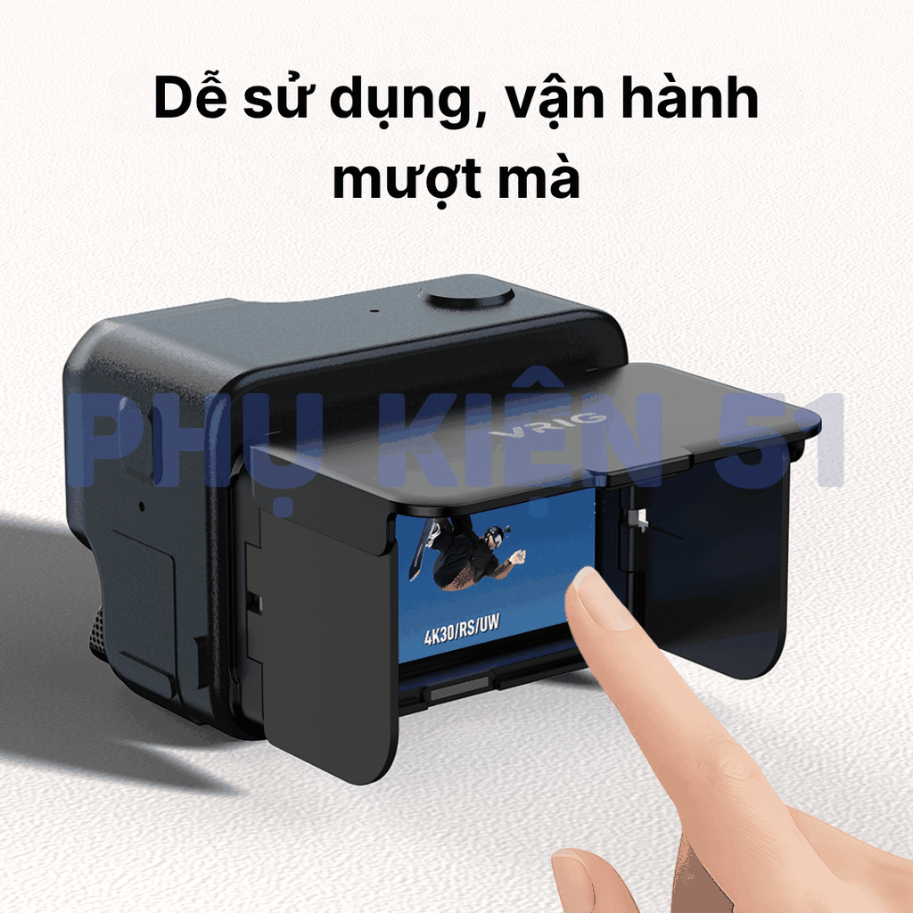 Nắp che nắng Vrig cho Insta360 Ace Pro 2 giúp nhìn rõ màn hình bảo vệ