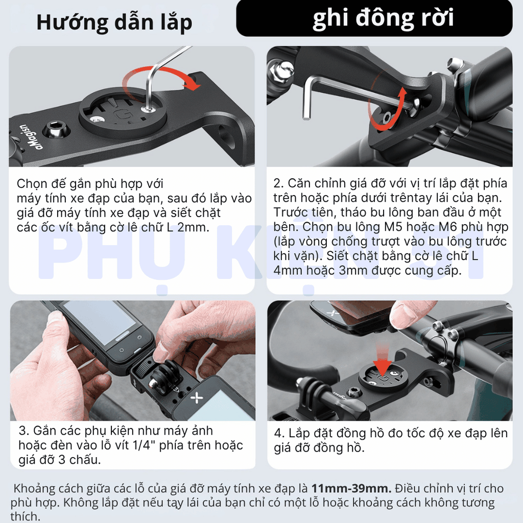 Pát xe đạp aMagisn giúp gắn Actioncam lên ghi đông xe chắc chắn