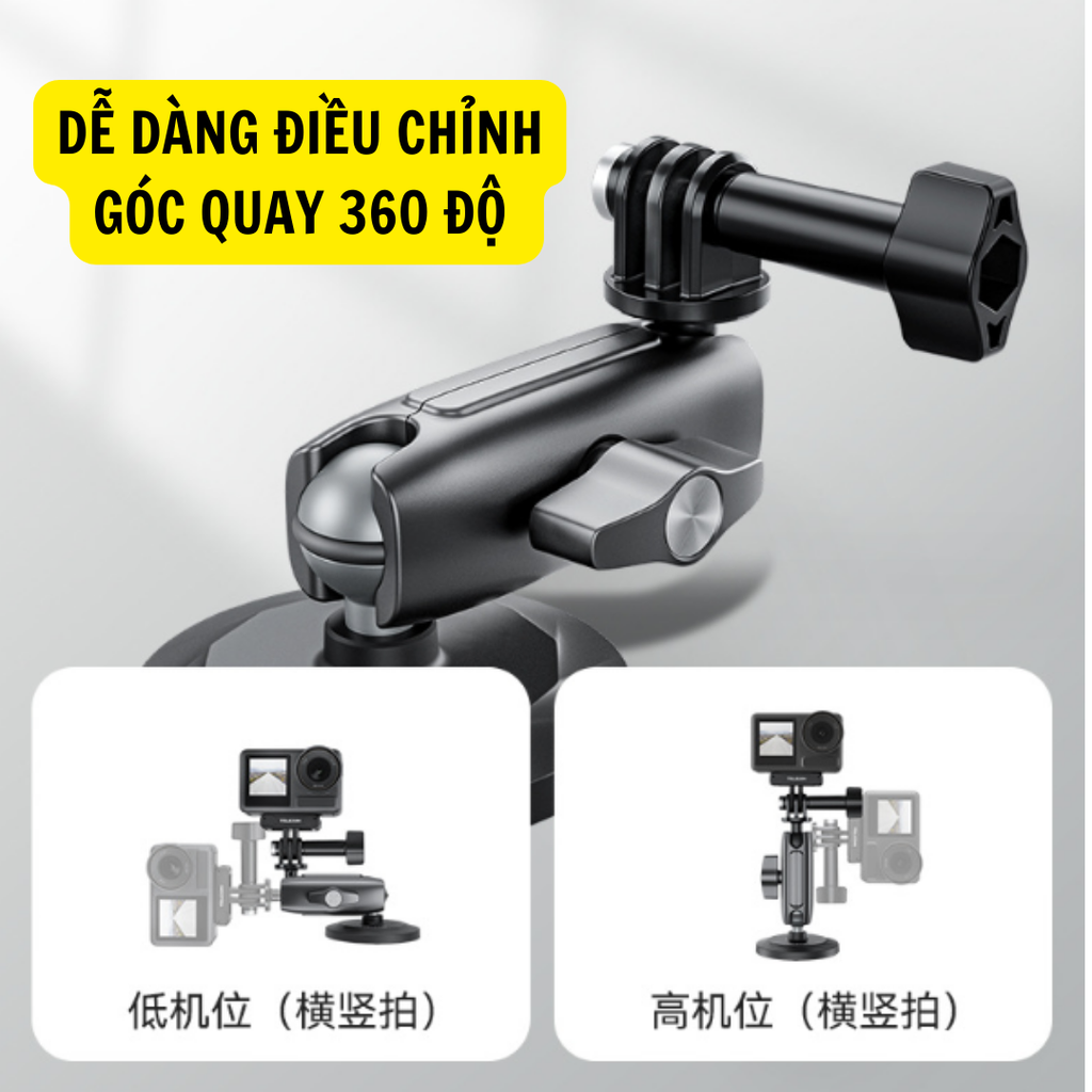 Đế nam châm TELESIN gắn Actioncam, Gopro, Insta360 X2 X3 Ace Pro