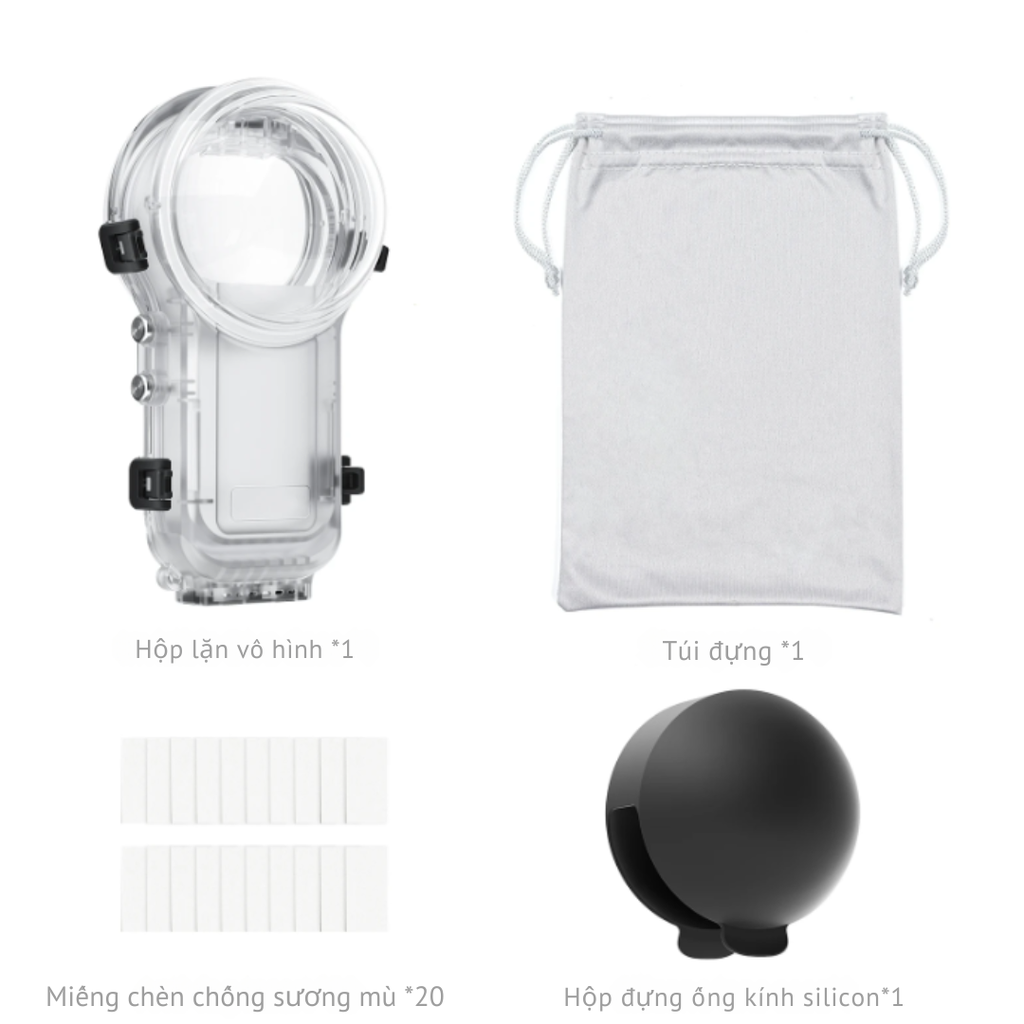 Khung chống nước aMagisn cho Insta360 X5 bơi lặn bảo vệ camera