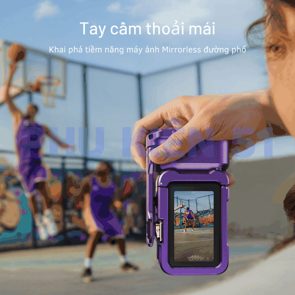 StreetGrip Kit TELESIN cho Action 6 màu đặc biệt - Tay cầm hỗ trợ chụp hình đường phố nghệ thuật