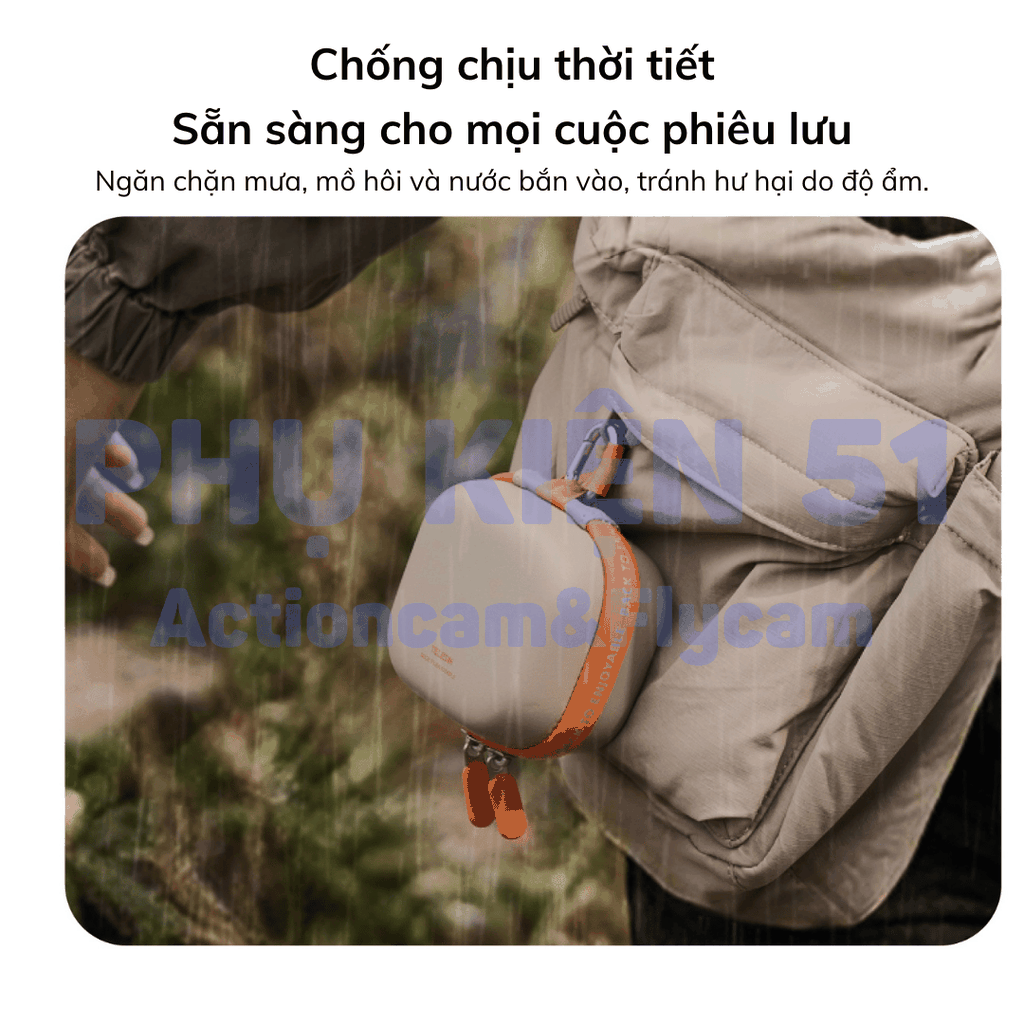 Túi mini Telesin đựng Actioncam cao cấp lớp nhung mềm mại, kháng nước