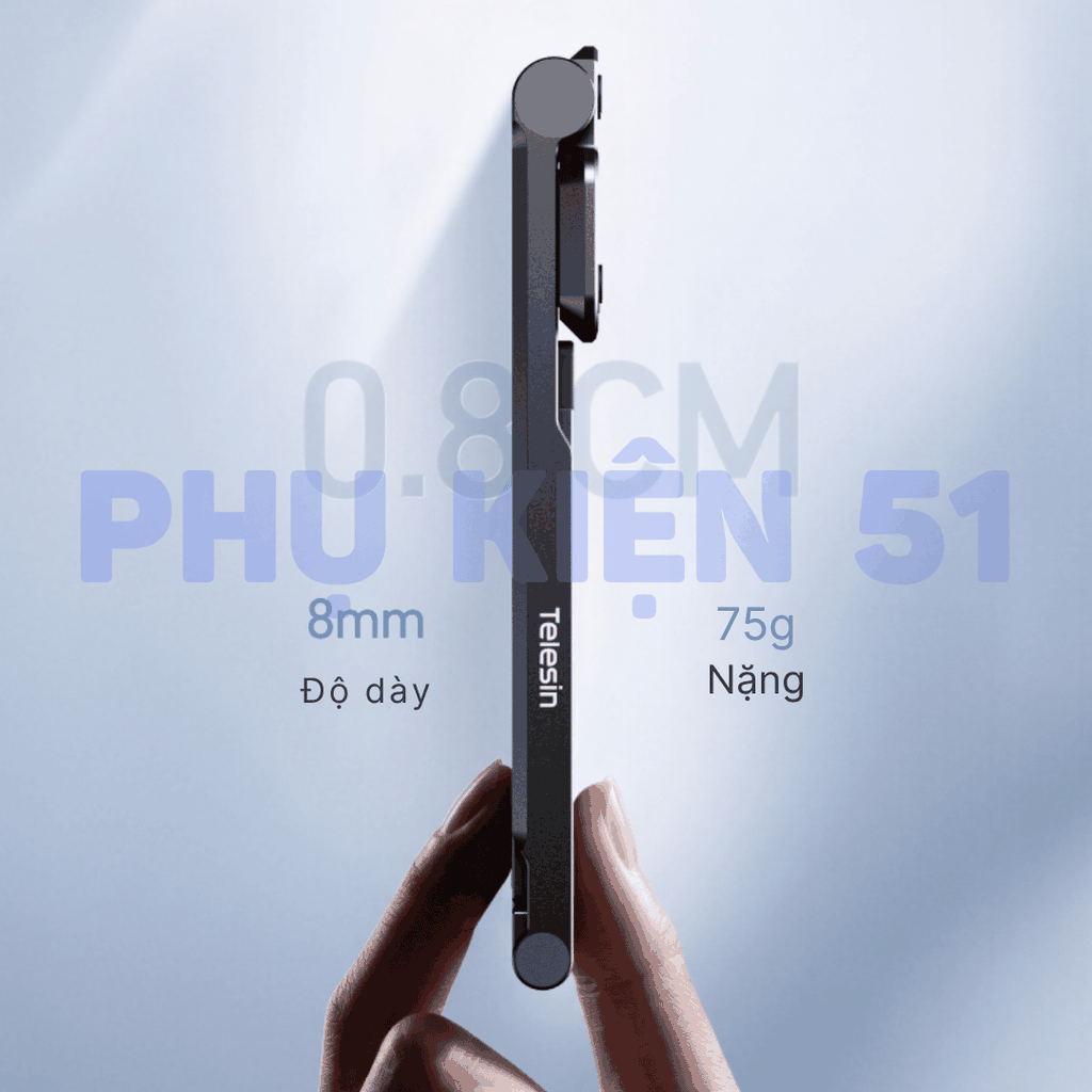 Tay cầm gấp gọn Pocket 3 4 4P kiêm tripod , đế từ tính chân đứng cầm tay