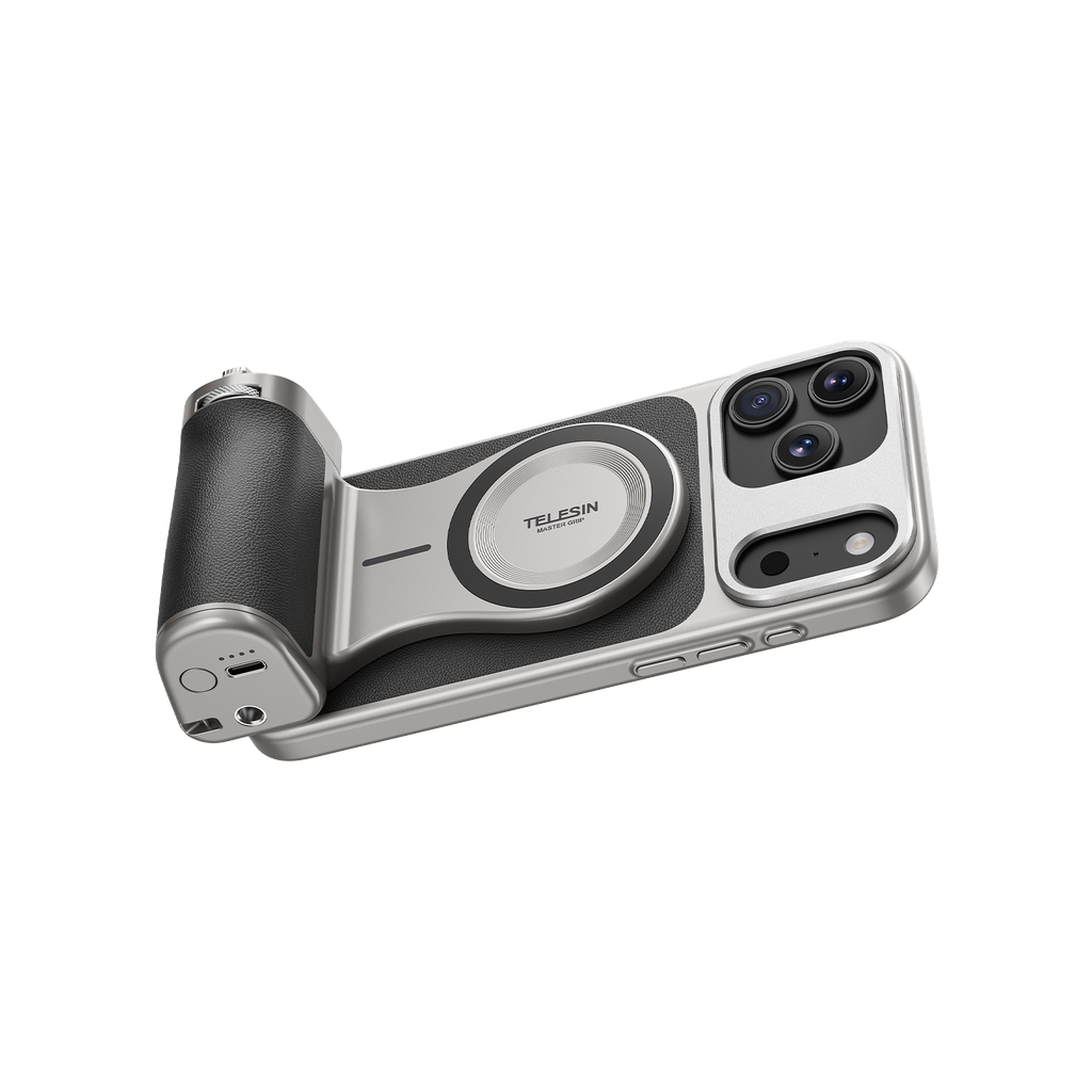 TELESIN Master Grip for iPhone 17 Pro Max - Báng tay cầm chuyên nghiệp quay phim chụp hình ổn định
