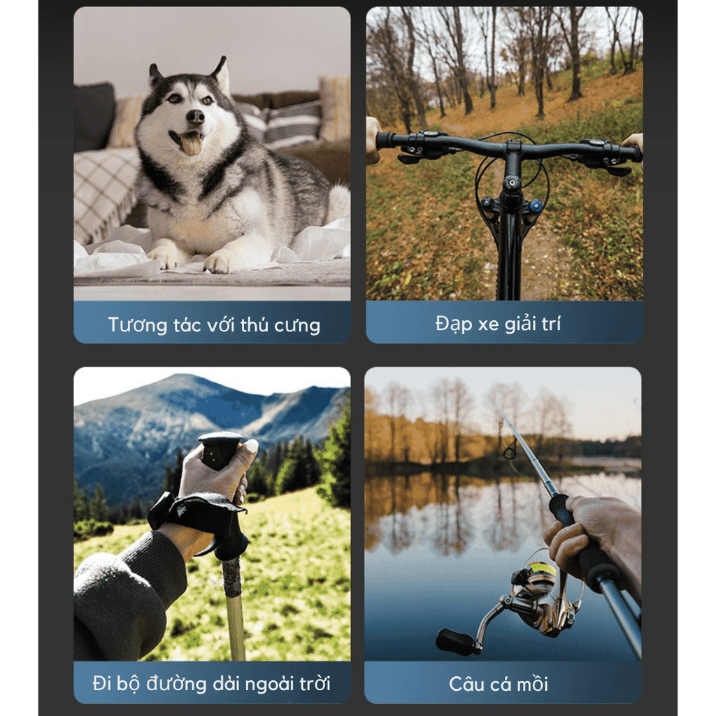 Vòng Đeo Cổ Telesin Góc POV kẹp chắc chắn hỗ trợ quay ngang dọc uốn dẻo tiện dụng S2-HNB-02