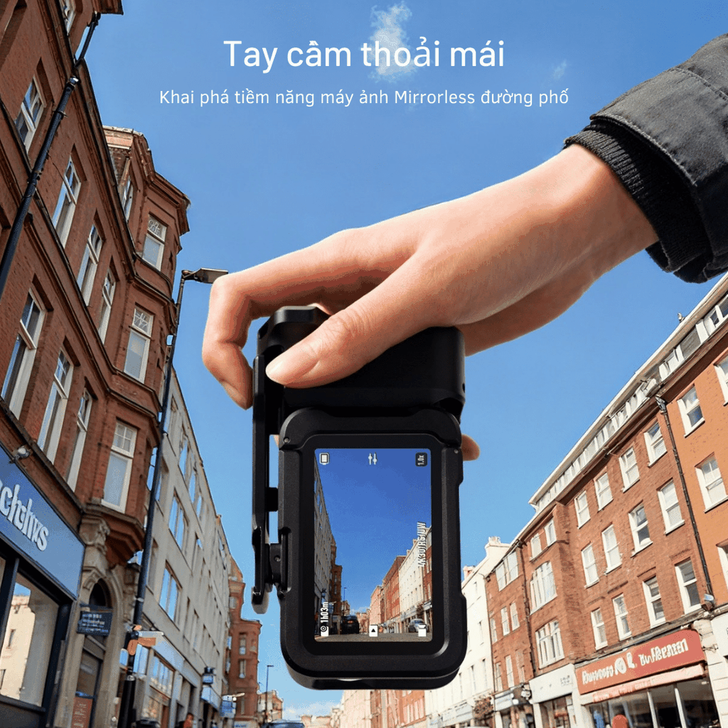 StreetGrip Kit TELESIN cho Action 6- Tay cầm hỗ trợ chụp hình đường phố nghệ thuật S6-FMS-36-TDJ