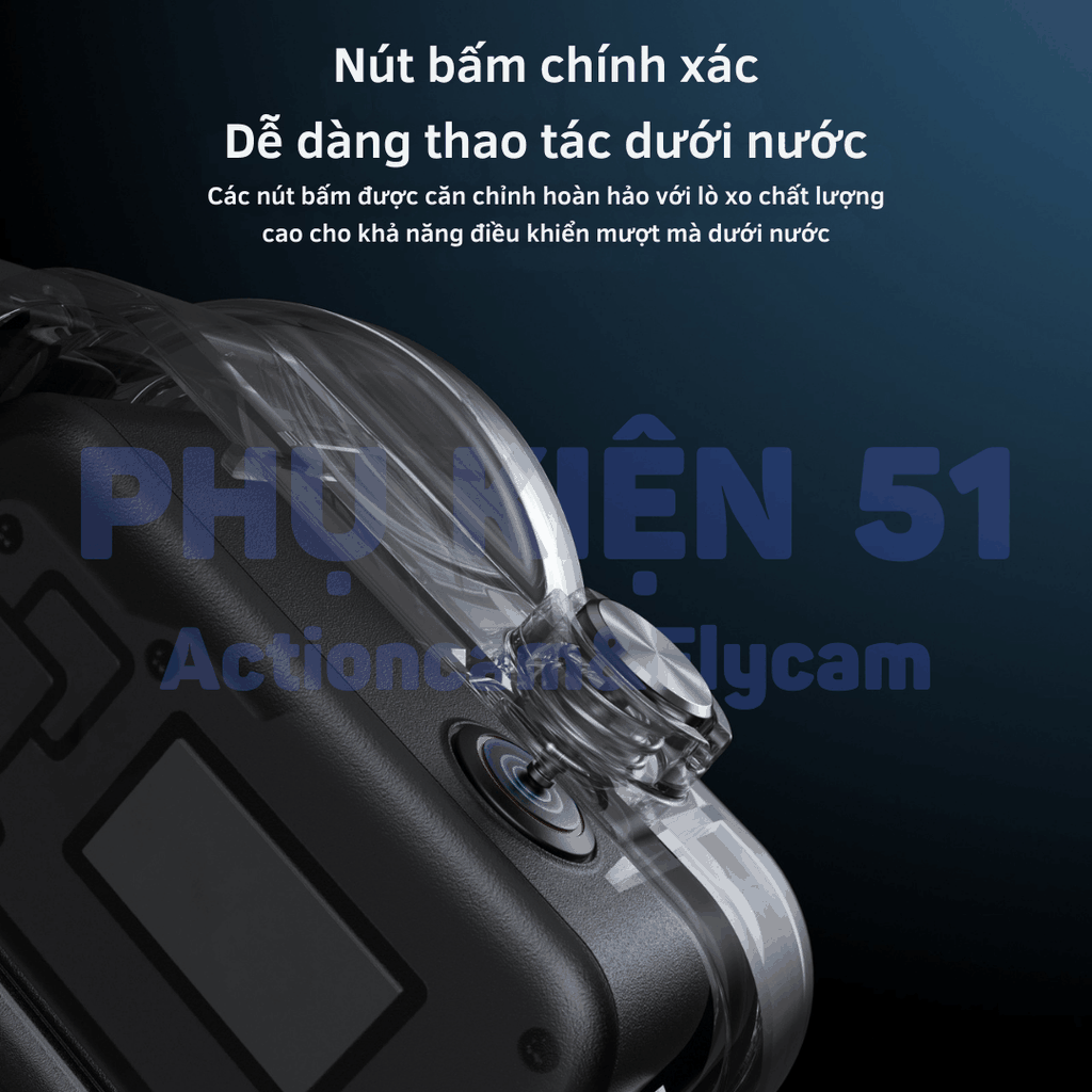 Khung vỏ chống nước Telesin DJI Nano chống nước đi bơi, đi lặn bảo vệ camera