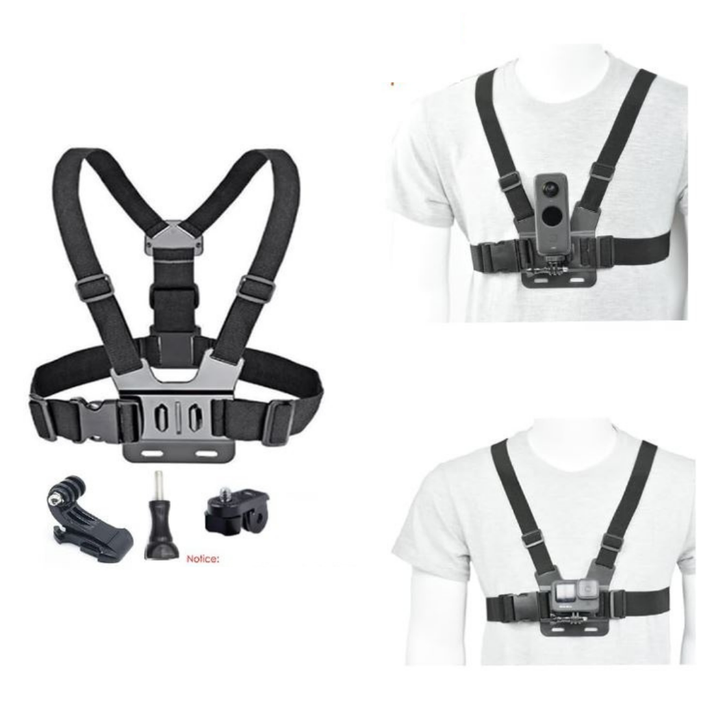 Phụ kiện gắn Gopro , Insta360 đeo lên người , đeo tay , đeo đầu, kẹp balo