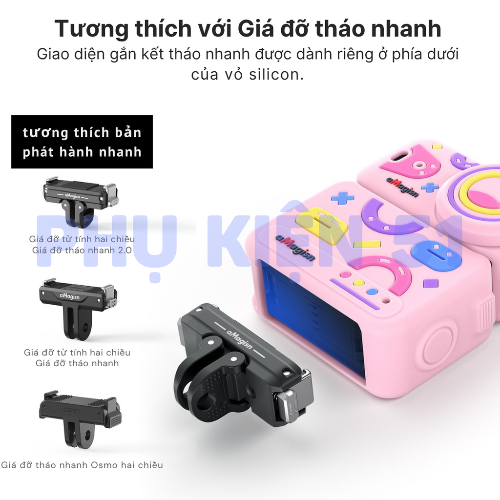 Silicon aMagisn cho DJI Nano bảo vệ camera màn hình màu sắc vui nhộn