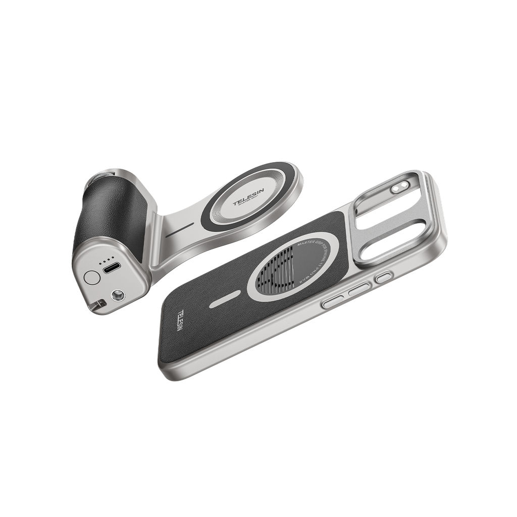 TELESIN Master Grip for iPhone 17 Pro Max - Báng tay cầm chuyên nghiệp quay phim chụp hình ổn định