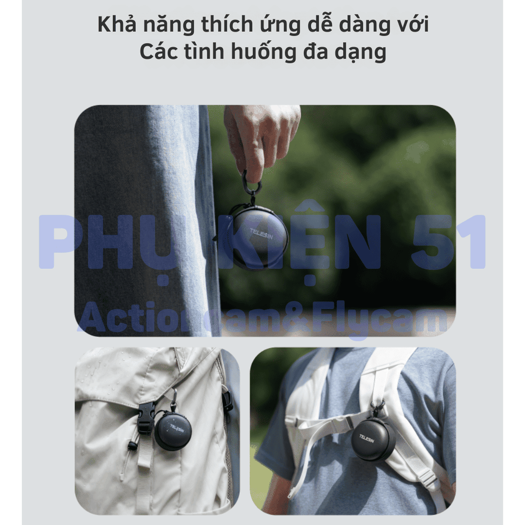 Túi Telesin đựng filter Actioncam gọn gàng chống trầy xước