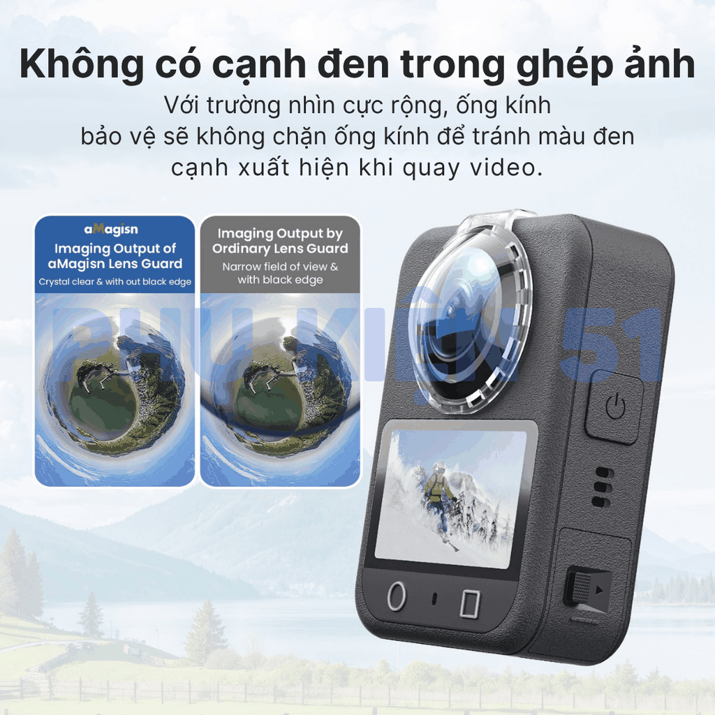 Lens bảo vệ aMagisn cho DJI Osmo 360 bảo vệ lens chống trầy xước