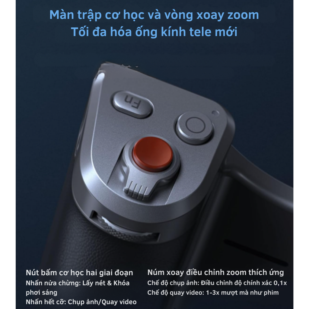 TELESIN Master Grip for iPhone 17 Pro Max - Báng tay cầm chuyên nghiệp quay phim chụp hình ổn định