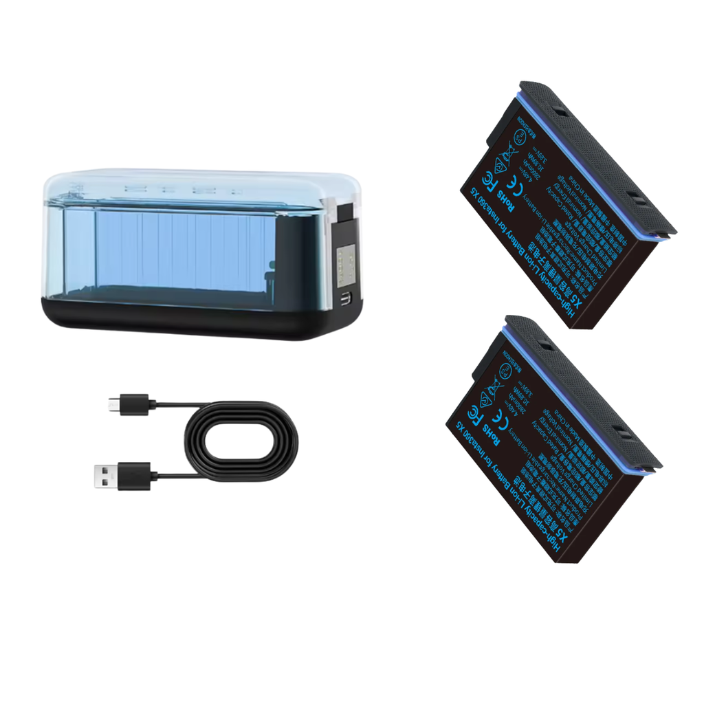 Hộp sạc pin For Insta360 X5 2800mAh kéo dài thời gian sử dụng