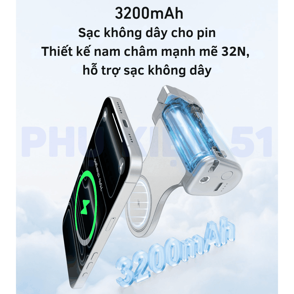 Báng tay cầm chuyên nghiệp Iphone 12 -17 Series hợp kim nhôm cao cấp