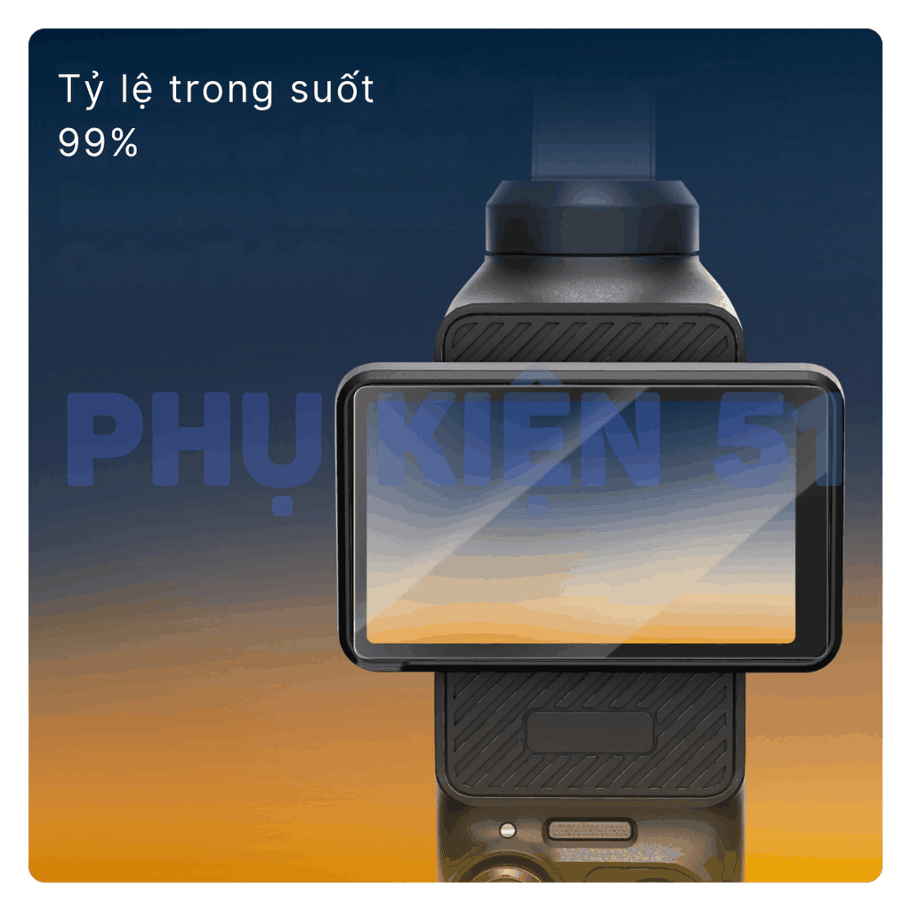 Cường lực Telesin Osmo Pocket 4 3 bảo vệ màn hình camera chống trầy xước