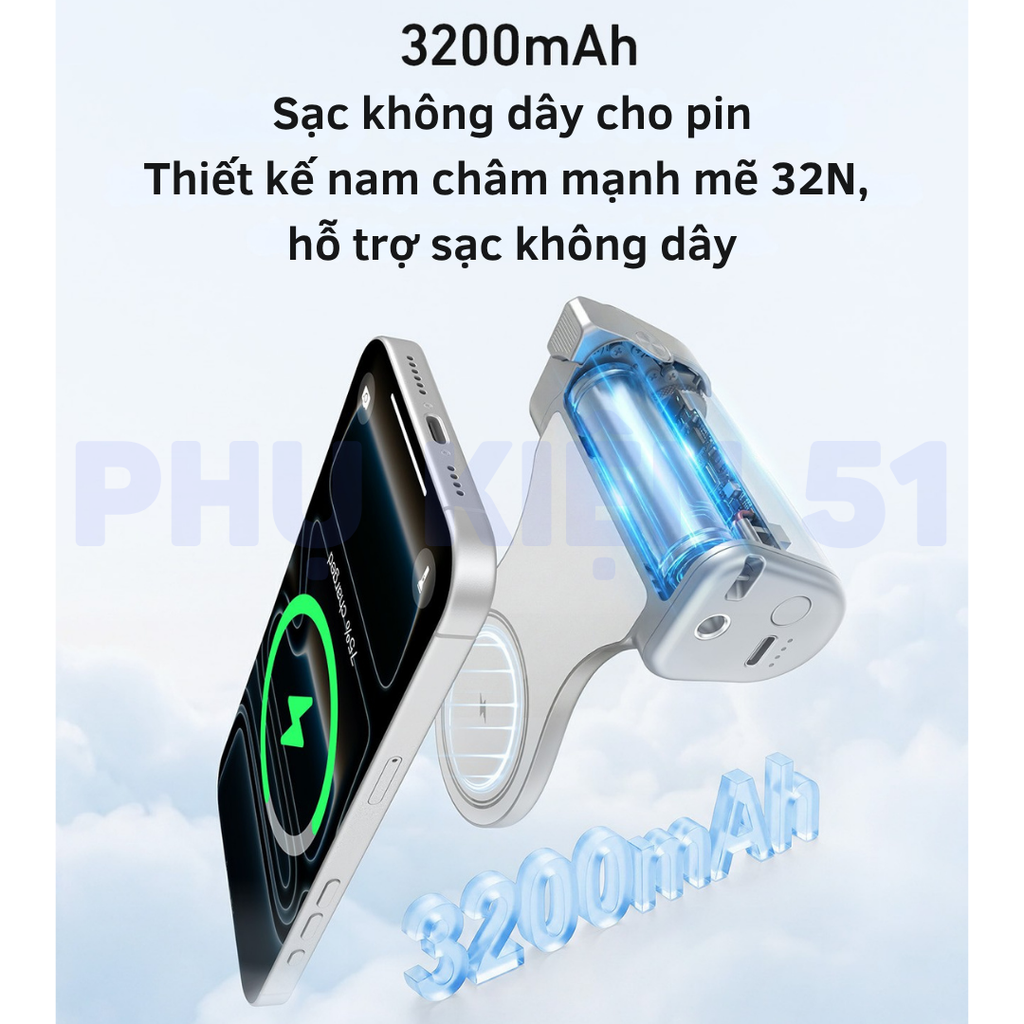 Báng tay cầm chuyên nghiệp Iphone 12 -17 Series hợp kim nhôm cao cấp