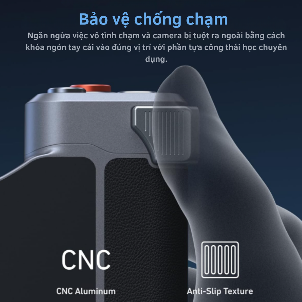 TELESIN Master Grip for iPhone 17 Pro Max - Báng tay cầm chuyên nghiệp quay phim chụp hình ổn định