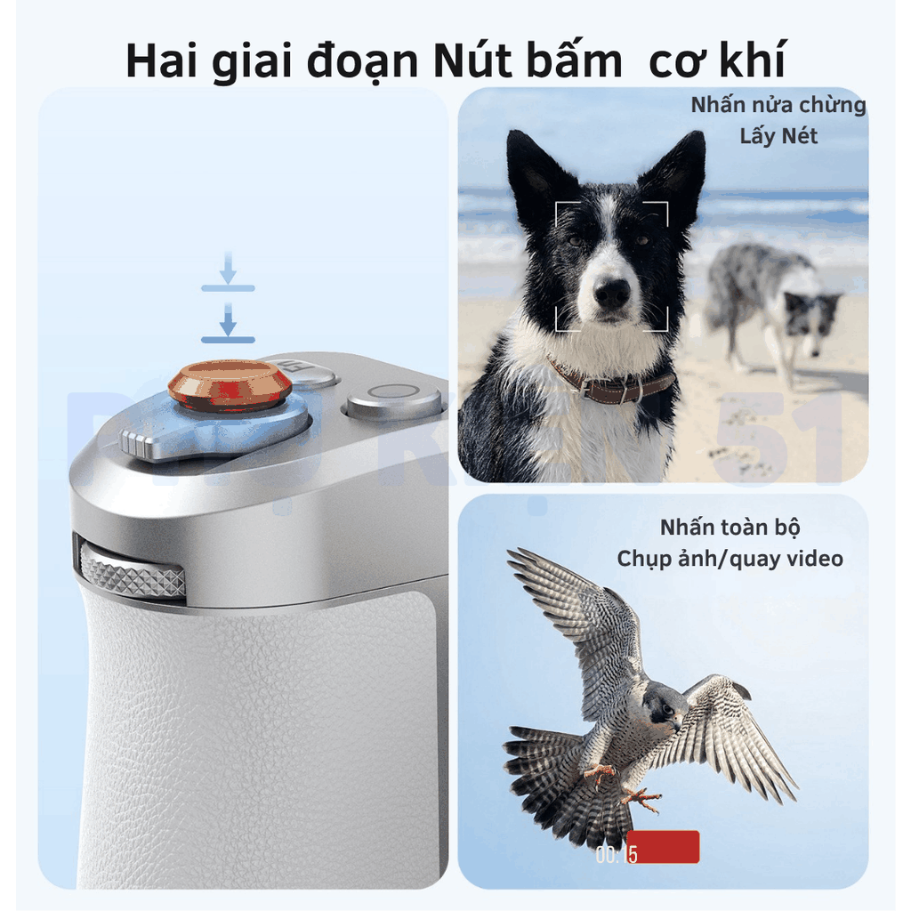 Báng tay cầm chuyên nghiệp Iphone 12 -17 Series hợp kim nhôm cao cấp