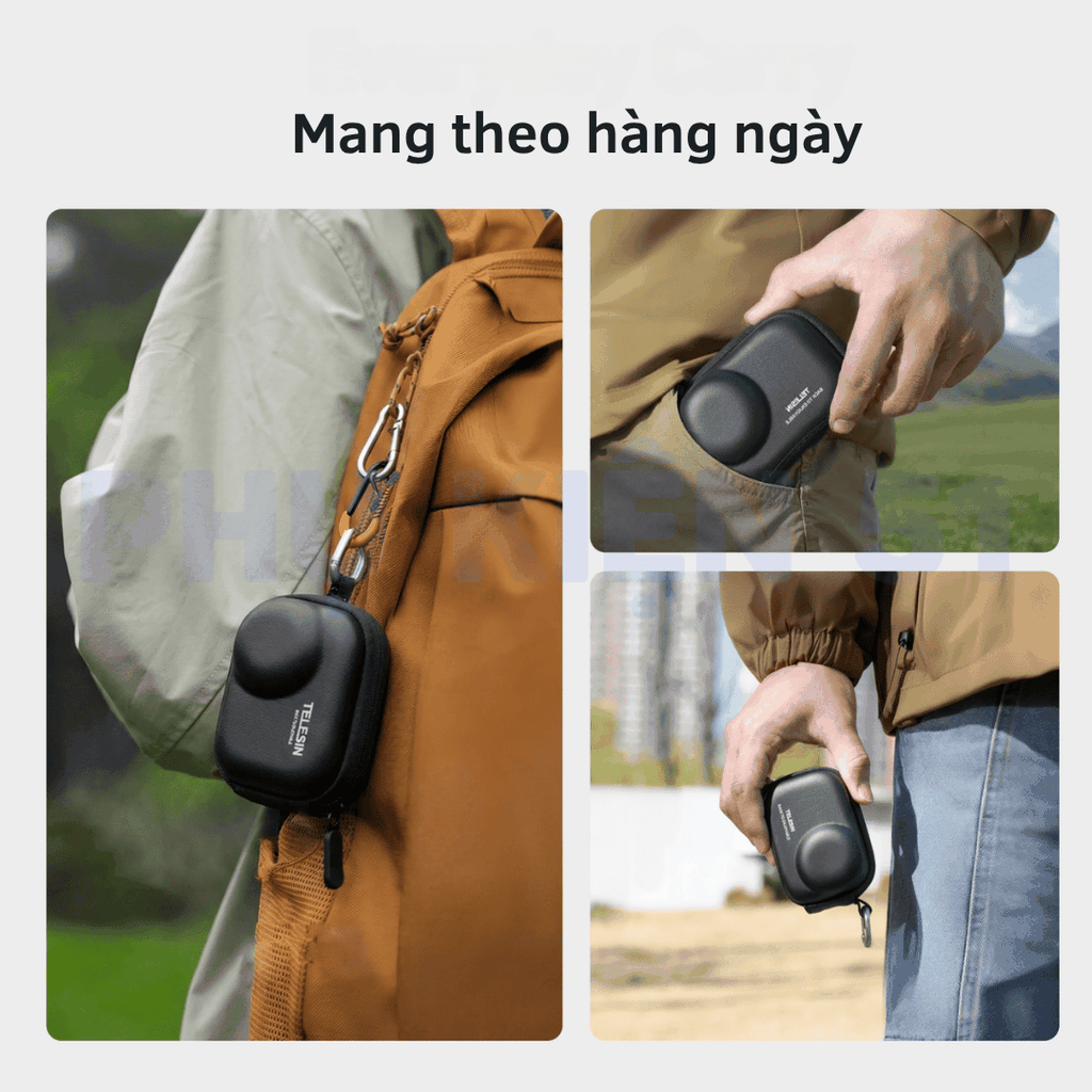 Túi Mini Telesin DJI Action 6 đựng vừa vặn bảo vệ chống sốc