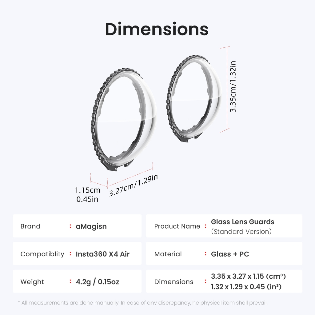 Lens bảo vệ aMagisn Insta360 X4/ X4 Air bảo vệ camera tránh trầy xước