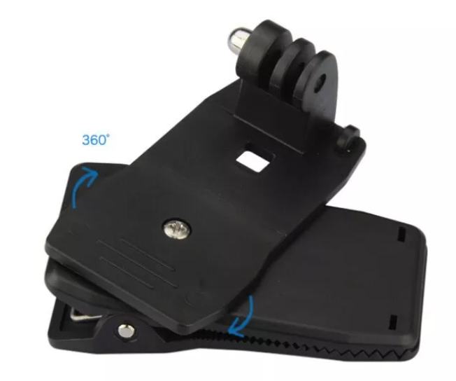 Kẹp Mũ, Nón Ba Lô Xoay 360 Độ Cho Gopro ActionCam