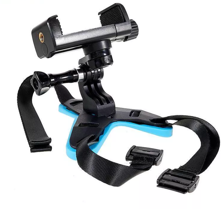 Bộ mount gắn máy quay hành trình lên cằm mũ, nón bảo hiểm fullface