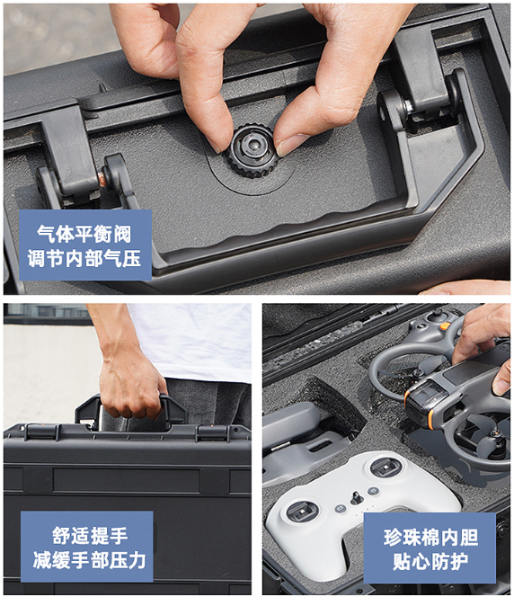 Vali Hộp đựng phụ kiện DJI Avata 2 chống sốc cực kì gọn gàng Kính, tay điều khiển