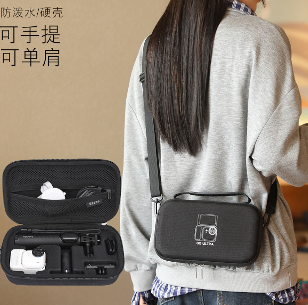 Túi đựng Insta360 Go Ultra chống sốc có ngăn từng phụ kiện