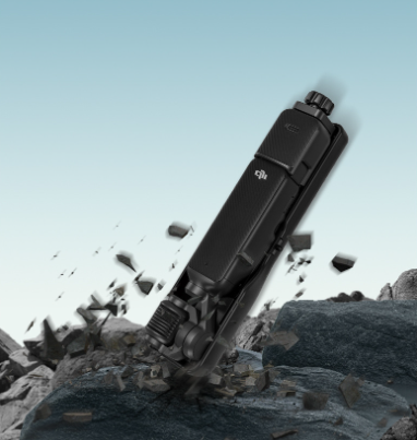 Tay cầm hấp thụ lực Osmo Pocket 3 giúp ổn định hình ảnh kiêm khung bảo vệ