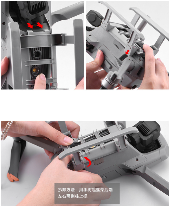 Càng đáp tiếp đất cho DJI Air 2 /2s nâng chiều cao tránh vật cản có thể gấp gọn