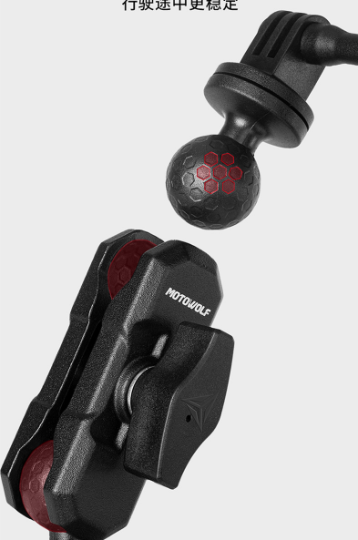 Kẹp kim loại Motowolf găn Actioncam Gopro Insta360 Action