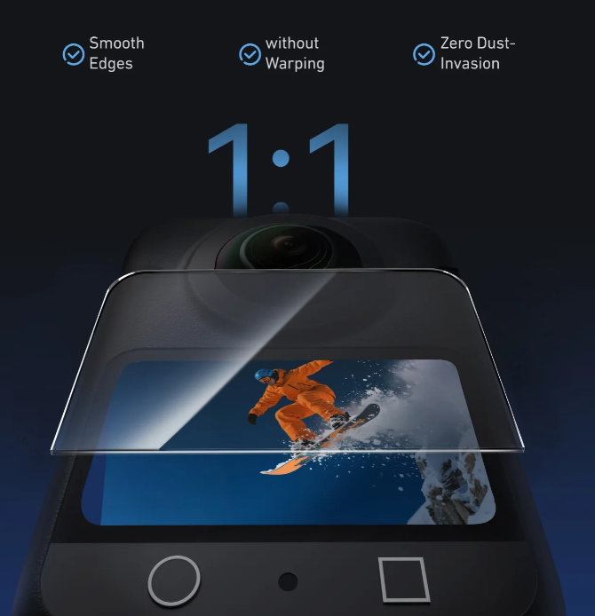 Cường lực Telesin cho DJI Osmo 360 chống trầy xước bảo vệ màn hình