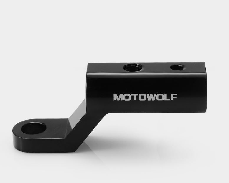 Pát Nhôm Mở Rộng CNC Gắn Chân Gương MOTOWOLF