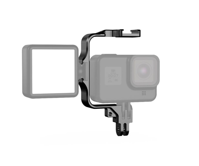 Ngàm hợp kim CNC hỗ trợ gắn mic đèn phụ kiện ActionCam Gopro