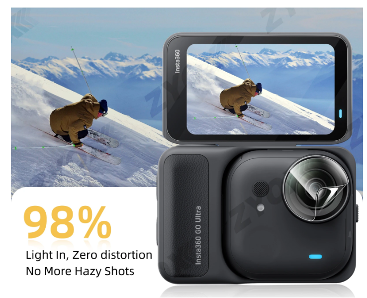 Cường lực Insta360 Go Ultra bảo vệ chống trầy xước