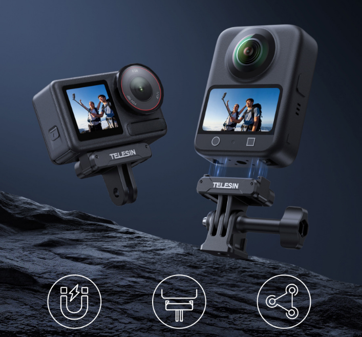 Đế nam châm TELESIN Osmo 360 Action 5 4 3 Osmo nano