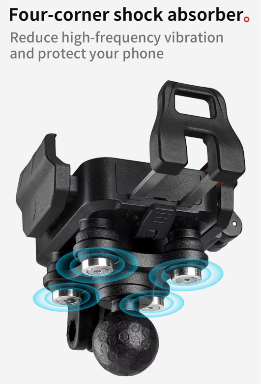 Giá đỡ điện thoại Motowolf MH1 2025 nhỏ gọn chống sốc tháo lắp nhanh