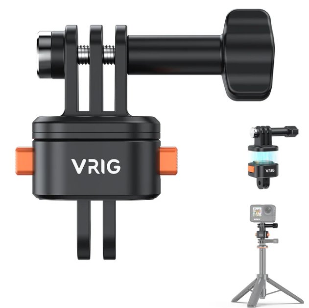 Ngàm Vrig AC 12 13 14 thao tác nhanh cho Actioncam Gopro Insta360 Osmo Action