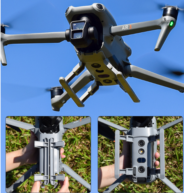 Càng đáp tiếp đất cho DJI Air 3 nâng chiều cao tránh vật cản có thể gấp gọn
