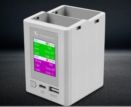 Hub sạc YX 2 khe pin DJI Mini 3 / Mini 3 pro/ Mini 4 Pro tối đa 35W 65W 2 chiều