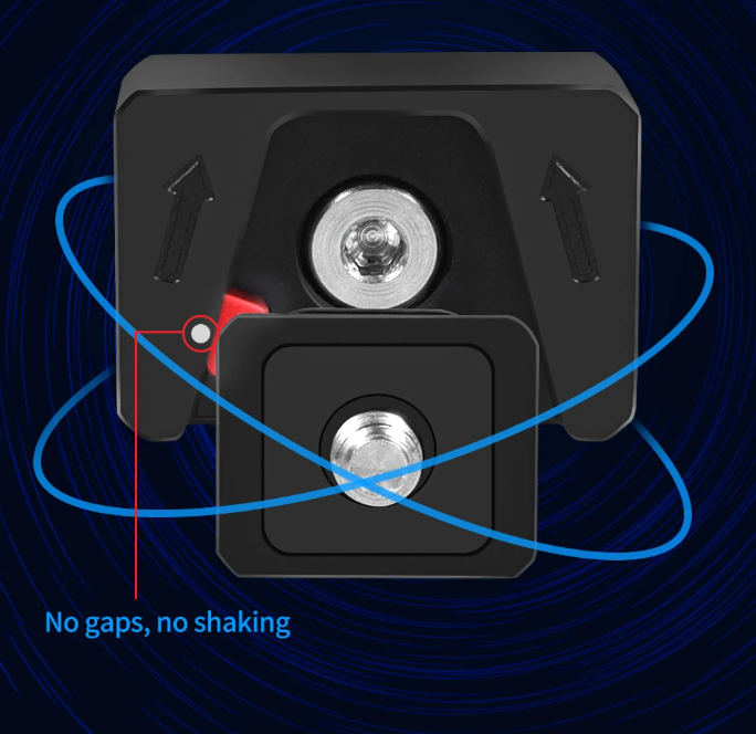 Ngàm CNC thao tác nhanh cho Actioncam Gopro Insta360 Osmo Action chắc chắn