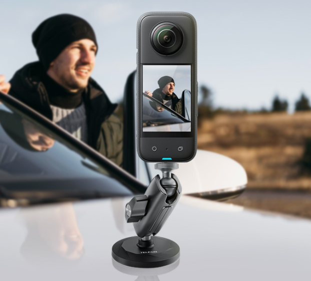 Đế nam châm TELESIN gắn Actioncam, Gopro, Insta360 X2 X3 Ace Pro