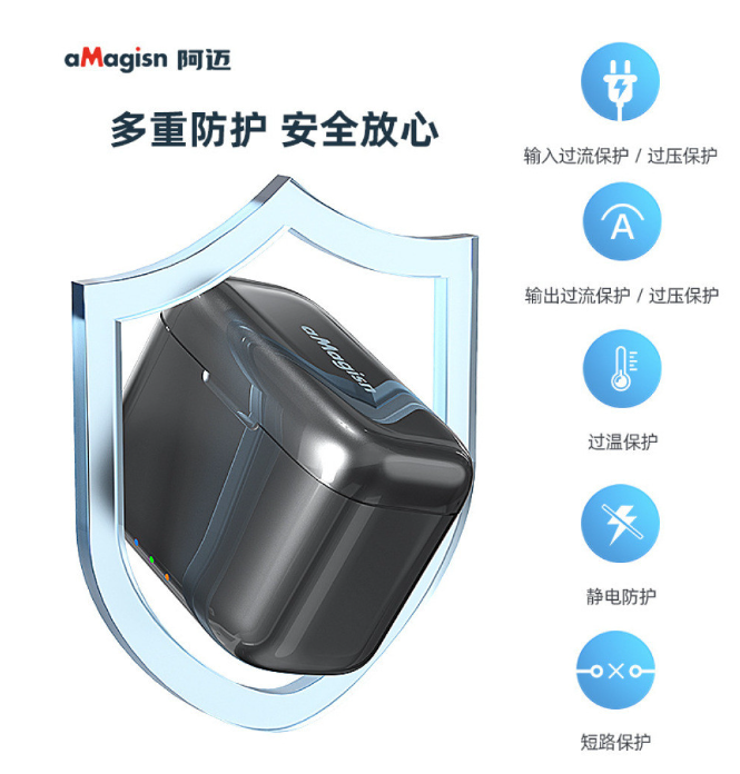 Hộp sạc nhanh aMagisn Insta360 X4 hỗ trợ sạc nhanh Pd 20W tối ưu thời gian