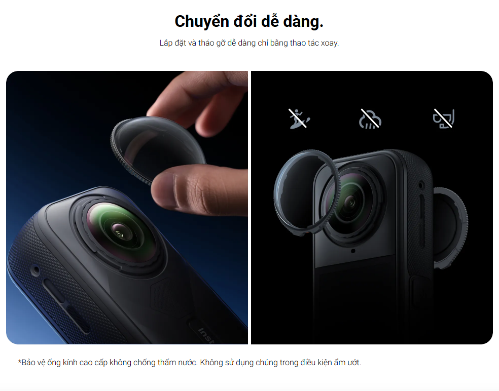 Lens Guards Insta360 X5 Standard/ Premium chống trầy xước camera nâng cao trải nghiệm